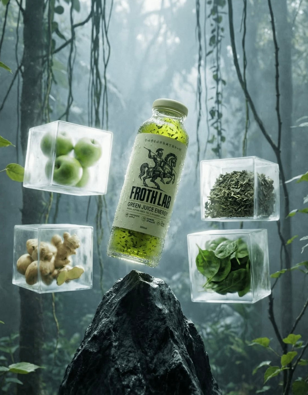 FrothLab Green Juice Energy 12 pack