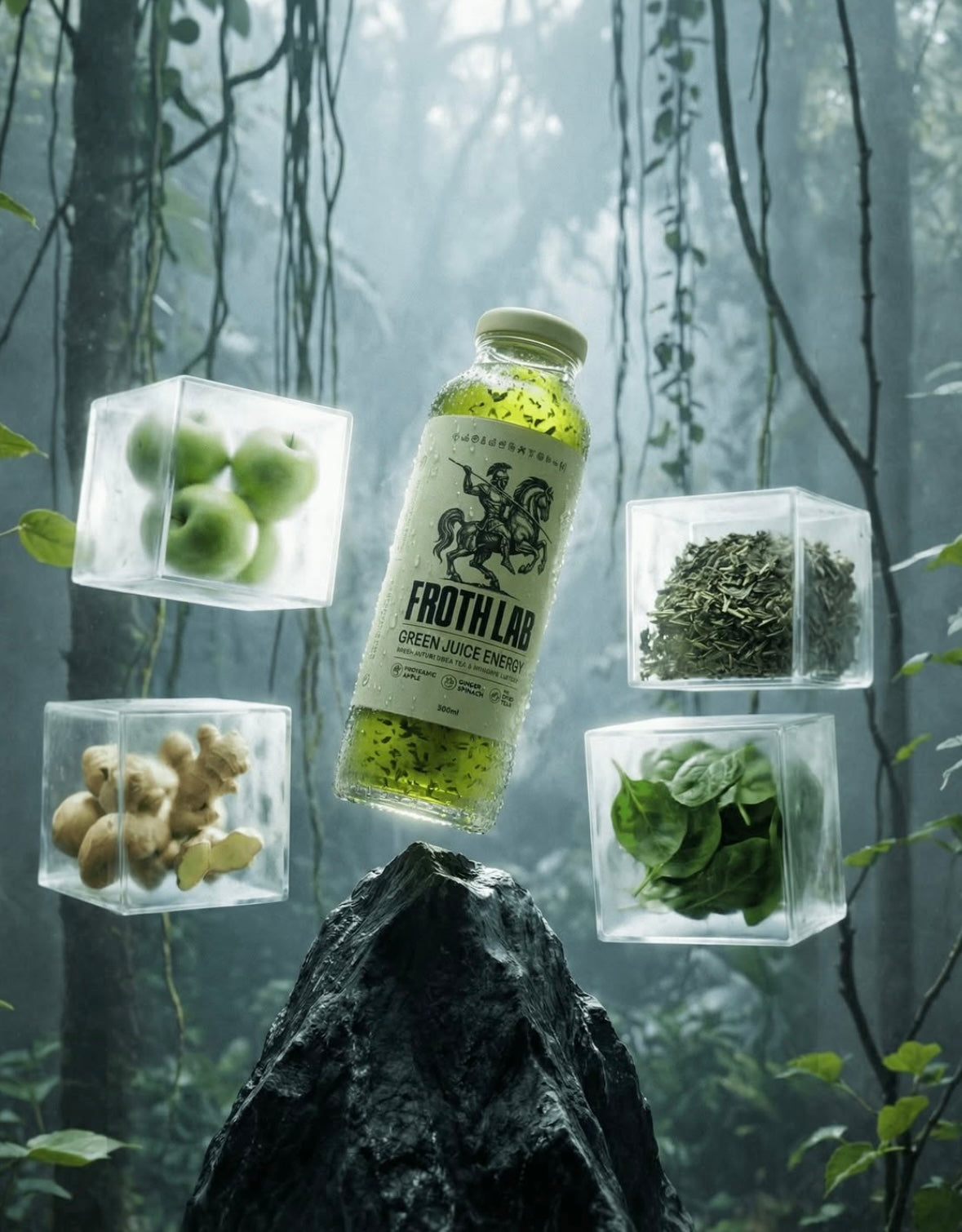 FrothLab Green Juice Energy 12 pack