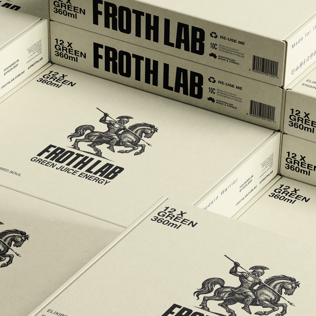 FrothLab Green Juice Energy 12 pack