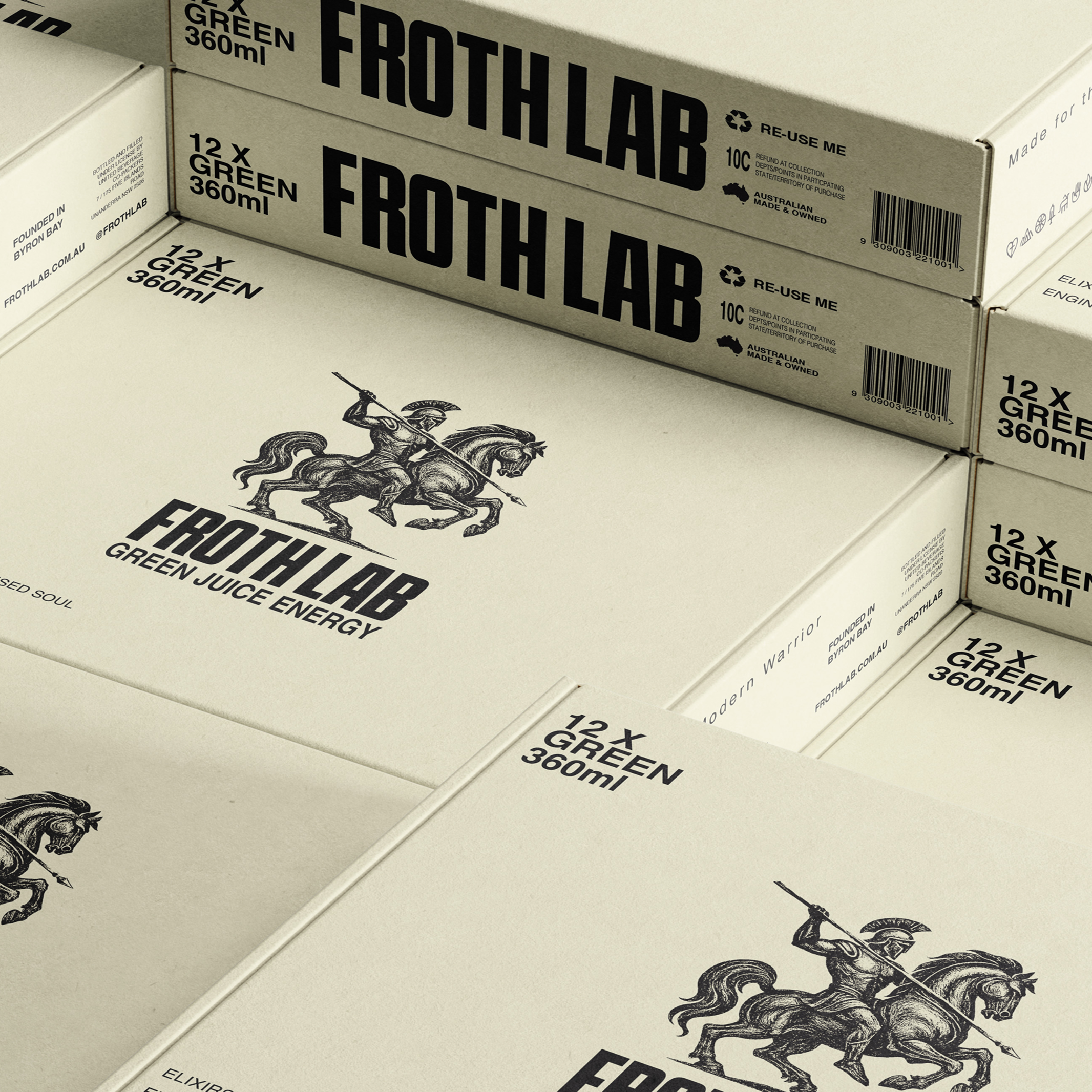 FrothLab Green Juice Energy 12 pack